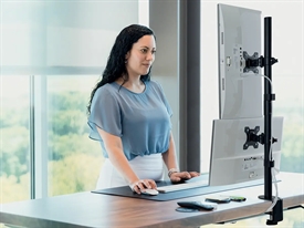 Kensington K53802WW Dual Vertical Stacking Monitorarm