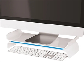 Leitz 65040036 Ergo WOW Monitor Stand Blå