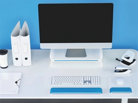 Leitz 65040036 Ergo WOW Monitor Stand Blå