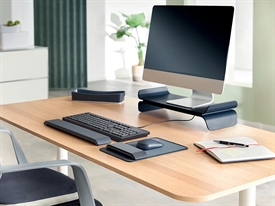 Leitz 65040089 Ergo Monitor Stand Mørk Grå