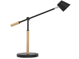 Unilux 400153732 Vicky LED Lampe Sort/Bøg