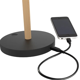 Unilux 400153732 Vicky LED Lampe Sort/Bøg